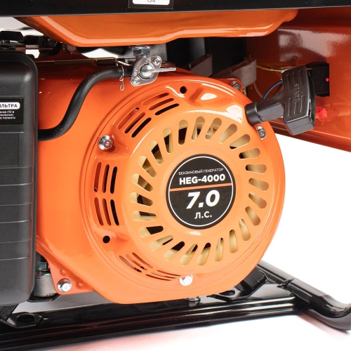 Генератор бензиновый Gramex HEG-4000 / бензогенератор 3.3кВт/ электростанция 230В/ электрогенератор 7.0 л.с. 020362 фото 10