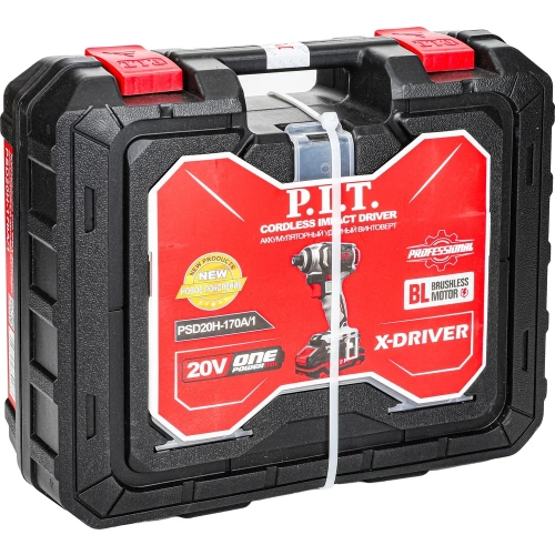 Винтоверт аккумуляторный бесщёточный P.I.T. IMPACT 20В, 170Нм, 3ск, HEX 1/4", 1x2Ач, ЗУ,кейс PSD20H-170A/1 фото 7 Винтоверт аккумуляторный бесщёточный P.I.T. IMPACT 20В, 170Нм, 3ск, HEX 1/4", 1x2Ач, ЗУ,кейс PSD20H-170A/1 фото 7