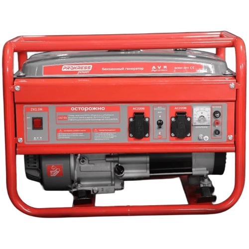 Генератор бензиновый PROKRESSPOWER PG4800X 3.5/3.9 кВт, бак 15л, ручной запуск, пусковой ток 7,0 РБ000035773 Генератор бензиновый PROKRESSPOWER PG4800X 3.5/3.9 кВт, бак 15л, ручной запуск, пусковой ток 7,0 РБ000035773