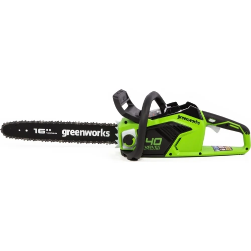 Цепная пила аккумуляторная GreenWorks GD40CS18 40V, 40 см, бесщеточная, до 1.8 КВт, с 1хАКБ 2Ач c USB и ЗУ 2005807USB2 фото 5 Цепная пила аккумуляторная GreenWorks GD40CS18 40V, 40 см, бесщеточная, до 1.8 КВт, с 1хАКБ 2Ач c USB и ЗУ 2005807USB2 фото 5
