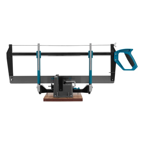 Стусло прецизионное, двухплоскостное, пила 600 мм, две прижимные струбцины, ограничительный упор Gross фото 4