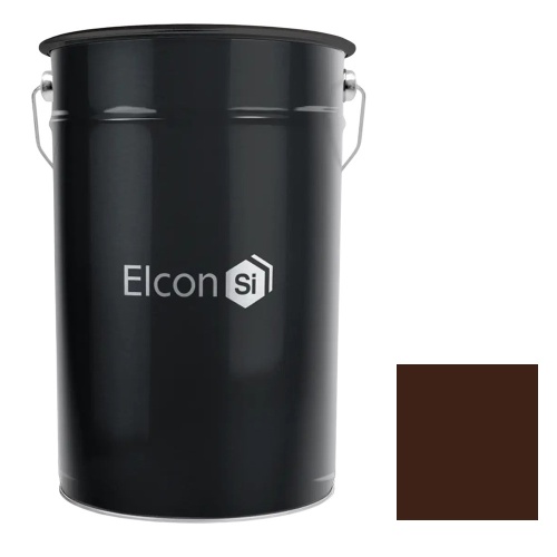 Грунт-эмаль Elcon 3 в 1 глянцевая темно-коричневая RAL 8019 20 кг