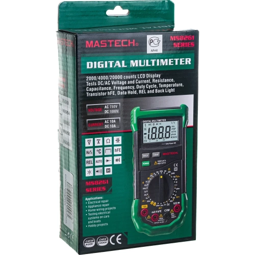 Цифровой автоматический мультиметр MASTECH MS8268 00-00000267 фото 3