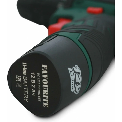 Акк. дрель-шуруповёрт FAVOURITE DC 1202 PROMO SET 12В, 2Ач, 22Нм Li-ion набор 101121202 фото 9 Акк. дрель-шуруповёрт FAVOURITE DC 1202 PROMO SET 12В, 2Ач, 22Нм Li-ion набор 101121202 фото 9