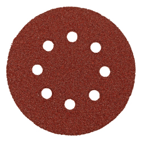 Круг абразивный на ворсовой подложке под "липучку", перфорированный, P 40, 125 мм, 5 шт Matrix фото 2