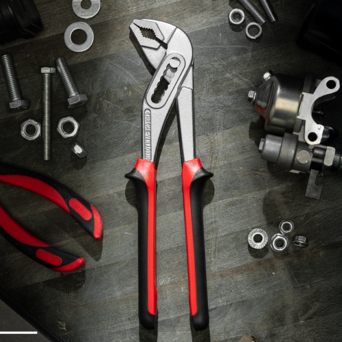 Клещи переставные Nickel (белый) 250 мм, хром-ванадий, двухкомпонентные рукоятки Matrix фото 9