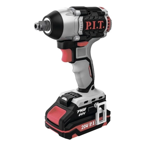 Ударный бесщеточный аккумуляторный гайковерт P.I.T. 20 В, 300 Нм, квадрат 1/2" и шестигран, 2 Ач, ЗУ, кейс PIW20H-300B/1 фото 3 Ударный бесщеточный аккумуляторный гайковерт P.I.T. 20 В, 300 Нм, квадрат 1/2" и шестигран, 2 Ач, ЗУ, кейс PIW20H-300B/1 фото 3