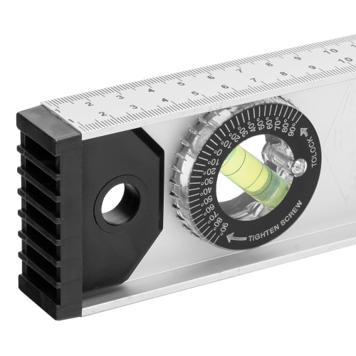 Уровень алюминиевый "Рельс", 1200 мм, 3 глазка (1 поворотный) Matrix фото 5