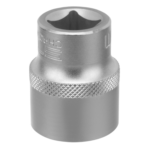 Головка торцевая, 22 мм, двенадцатигранная, CrV, под квадрат 1/2, хромированная Stels Головка торцевая, 22 мм, двенадцатигранная, CrV, под квадрат 1/2, хромированная Stels