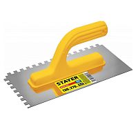 Гладилка зубчатая из нержавеющей стали Stayer Master 08012-08_z01 130х270 мм 8х8 мм