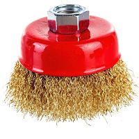 Корщетка-чашка Fit 39265 стальная волнистая М14 65 мм