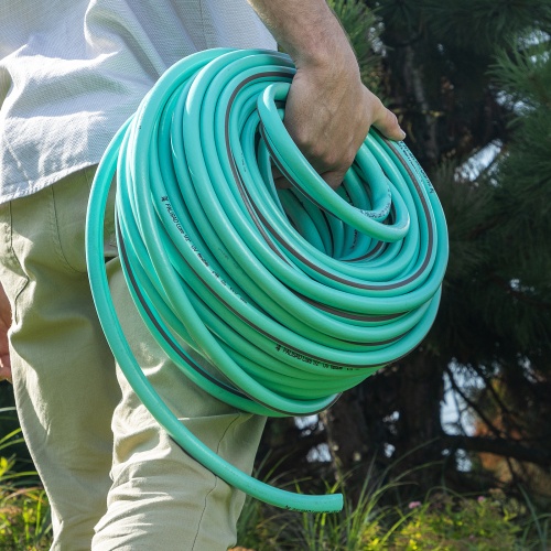 Шланг 4 слойный поливочный 1/2", 50 м Мята, LUXE Palisad фото 6