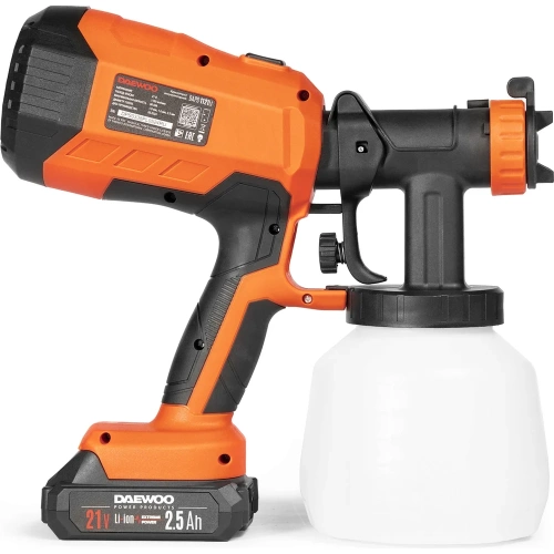 Краскопульт аккумуляторный DAEWOO DAPS 1121Li SET фото 4 Краскопульт аккумуляторный DAEWOO DAPS 1121Li SET фото 4