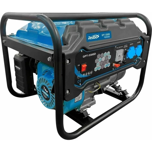 Бензиновый генератор Redbo GPT-3300D 3.0 кВт./3.3 кВт, ручной стартер 35818 фото 5