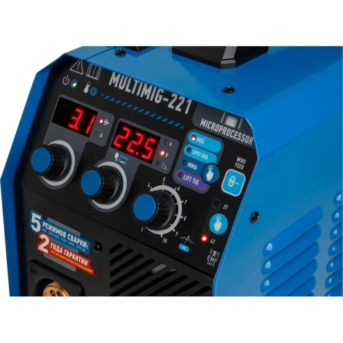 Сварочный полуавтомат SOLARIS MULTIMIG-221 фото 10 Сварочный полуавтомат SOLARIS MULTIMIG-221 фото 10