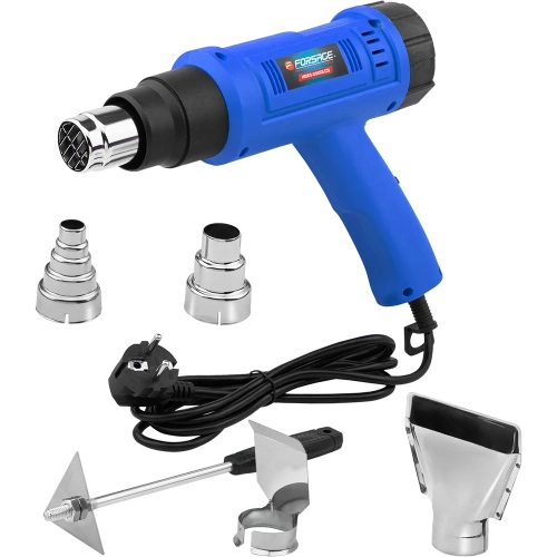 Фен промышленный электрический с насадками Forsage 2000 Вт F-HG65-2000LCD(65566) фото 6 Фен промышленный электрический с насадками Forsage 2000 Вт F-HG65-2000LCD(65566) фото 6