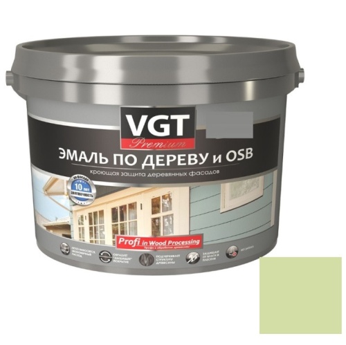 Эмаль по дереву VGT Профи светло-оливковая 10 кг Эмаль по дереву VGT Профи светло-оливковая 10 кг