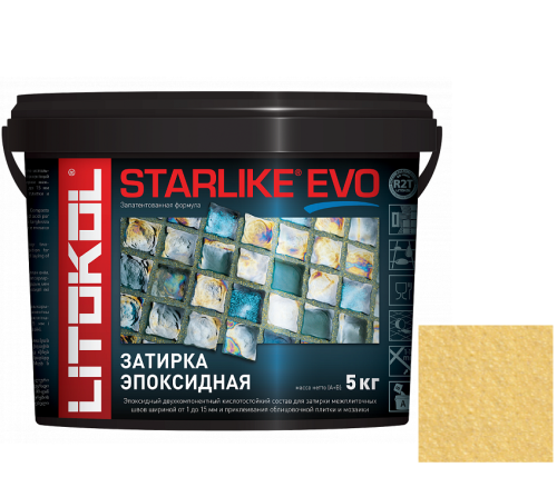 Затирка эпоксидная для швов Litokol Starlike Evo S.600 Giallo Vaniglia 5 кг