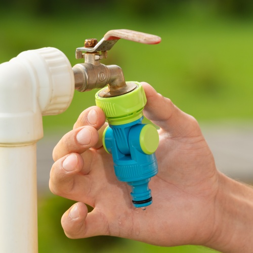 Адаптер штуцерный, шарнирный, с переключателем, 1/2-1'', Palisad Luxe фото 10