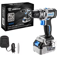 Аккумуляторная бесщеточная дрель-шуруповерт DEKO Loner 20V ONE +, 20В, 1x4.0 Ач 085-1004