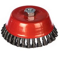 Корщетка-чашка Fit 39470 стальная витая гайка М14 150 мм