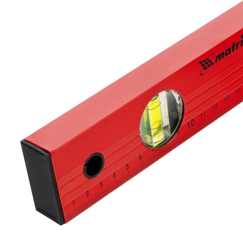 Уровень алюминиевый, 400 мм, 3 глазка, красный, линейка Matrix фото 5 Уровень алюминиевый, 400 мм, 3 глазка, красный, линейка Matrix фото 5