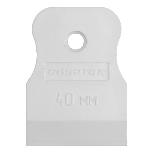 Шпатель, белая резина, 40 мм Сибртех фото 6