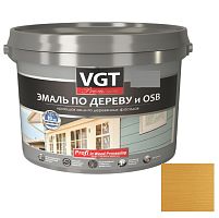 Эмаль по дереву VGT Профи охра 10 кг