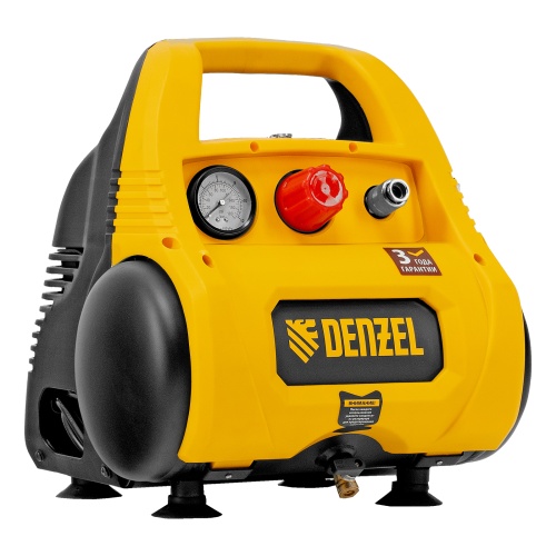 Компрессор воздушный безмасляный РС 1/6-180,1, 1 кВт, 180 л/мин, 6 л Denzel фото 31