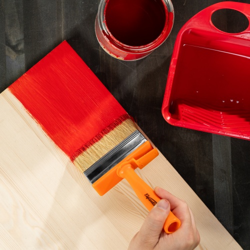 Кисть-ракля, 30х100 мм, натуральная щетина, пластмассовый корпус, пластмассовая ручка Sparta фото 7