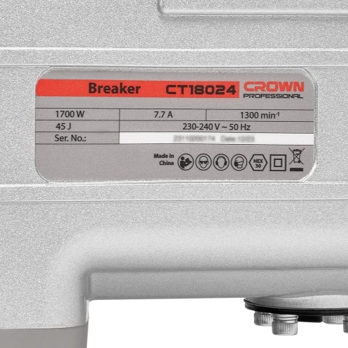 Отбойный молоток CROWN CT18024 BMC фото 5 Отбойный молоток CROWN CT18024 BMC фото 5