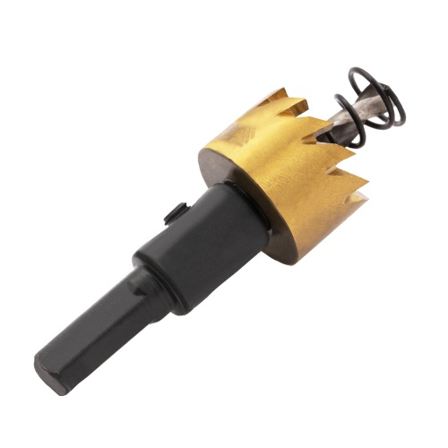 Коронка по металлу HSS, 21 мм, нитридтитановое покрытие Denzel фото 2