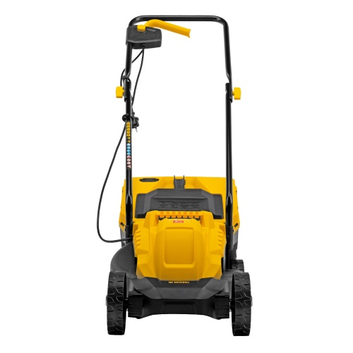 Газонокосилка электрическая GM-1100, 1100 Вт, шир. 32 см, 3 уров., травосб. 30 л Denzel фото 7