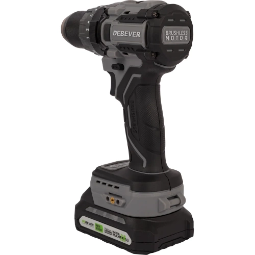 Дрель-шуруповерт аккумуляторная Debever бесщеточная, 85Nm, 20+3, 13мм, 20В; в компл. АКБ 2,0 а/ч; з/у 4,0 а/ч DBE-7332CKIT фото 7 Дрель-шуруповерт аккумуляторная Debever бесщеточная, 85Nm, 20+3, 13мм, 20В; в компл. АКБ 2,0 а/ч; з/у 4,0 а/ч DBE-7332CKIT фото 7