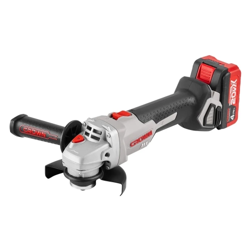 Аккумуляторная углошлифовальная машина CROWN CT23001-125HX-4 BMC фото 3