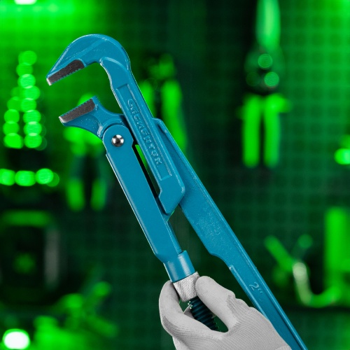 Ключ трубный рычажный №3, 2", литой, тип "L" Сибртех фото 10