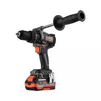 Бесщеточная ударная дрель-шуруповерт Anycons 150Нм, 21В, 2 акб, AC-ID21092 RB-DB2109