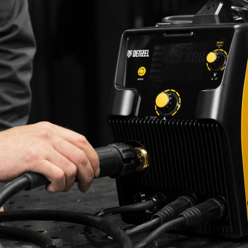 Аппарат инвертор. полуавтомат. cварки IMIG-205SDR, 200 А, ПВ 60%, катушка 5 кг Denzel фото 24