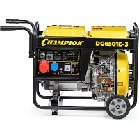 Генератор дизельный CHAMPIOND G6501E-3 400В 6,2/6,8 кВА 8,9 лс, 12,5 л, 12V эл.стартер, колеса, счетчик VIDG6501E-3