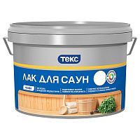 Лак Текс Профи для саун полуматовый 0,9 л