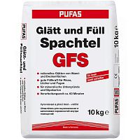 Шпатлевка гипсовая Pufas Glatt-und Full Spachtel 10 кг