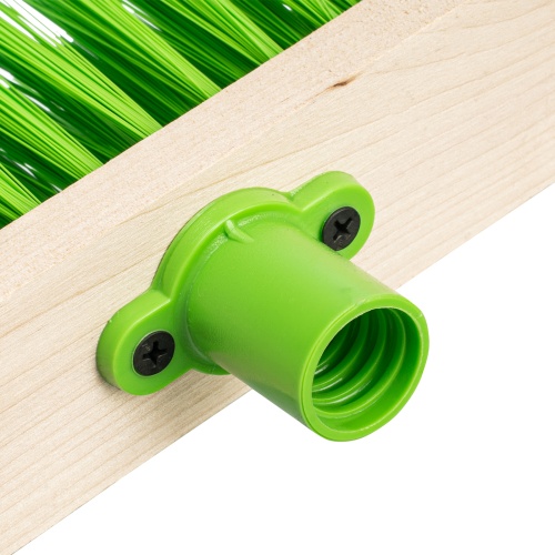 Щетка деревянная для подметания пола, 280 мм, 5 рядов, прямая тулейка с резьбой, без черенка Сибртех фото 4