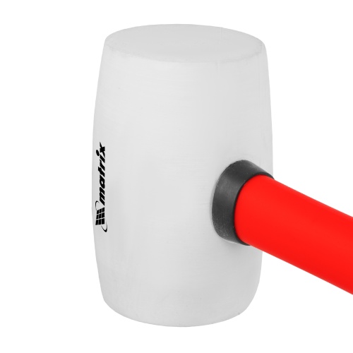 Киянка резиновая, 450 г, белая резина, фибергласовая рукоятка Matrix фото 4