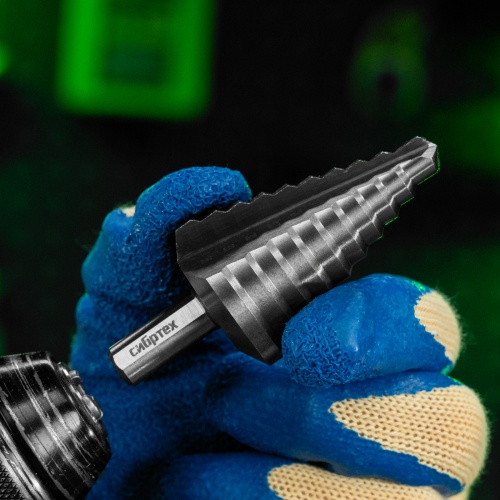 Сверло ступенчатое по металлу, 9-12-15-18-21-24-27-30-33-36 мм, 4241 Сибртех фото 7