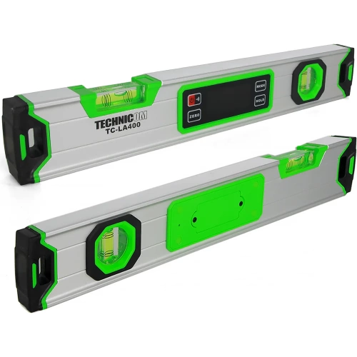 Электронный уровень-угломер TECHNICOM с магнитом, ЖК дисплей, 400 мм, 0-360° TC-LA400 фото 9