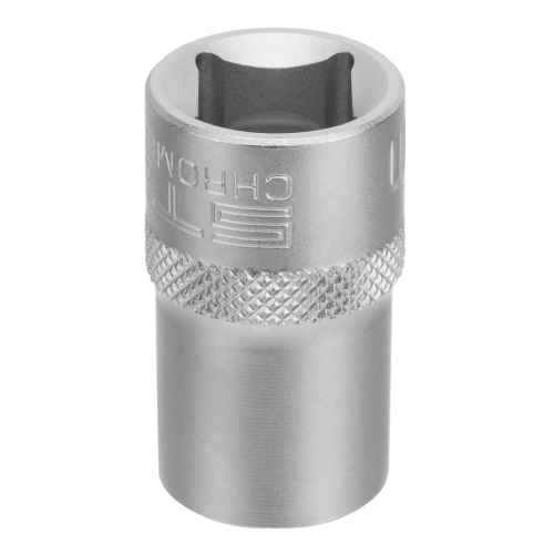 Головка торцевая, 14 мм, двенадцатигранная, CrV, под квадрат 1/2, хромированная Stels фото 2