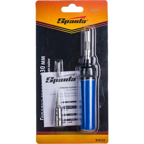 Малая газовая горелка Карандаш + 2 насадки для пайки SPARTA 130 мм 914125 фото 6