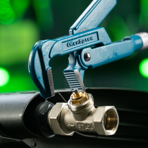 Ключ трубный рычажный №2, 1.5", литой, тип "L" Сибртех фото 9