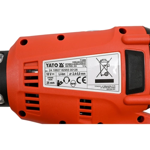Заклепочник аккумуляторный YATO YT-82955 370082955 092 1 фото 6 Заклепочник аккумуляторный YATO YT-82955 370082955 092 1 фото 6
