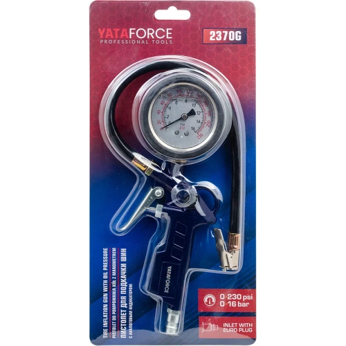 Пистолет для подкачки шин с манометром YATAFORCE YF-2370G(61485) фото 11